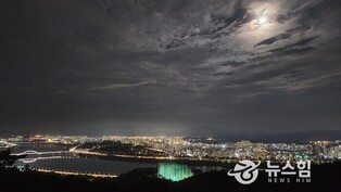 추석, 하늘에 떠오른 보름달