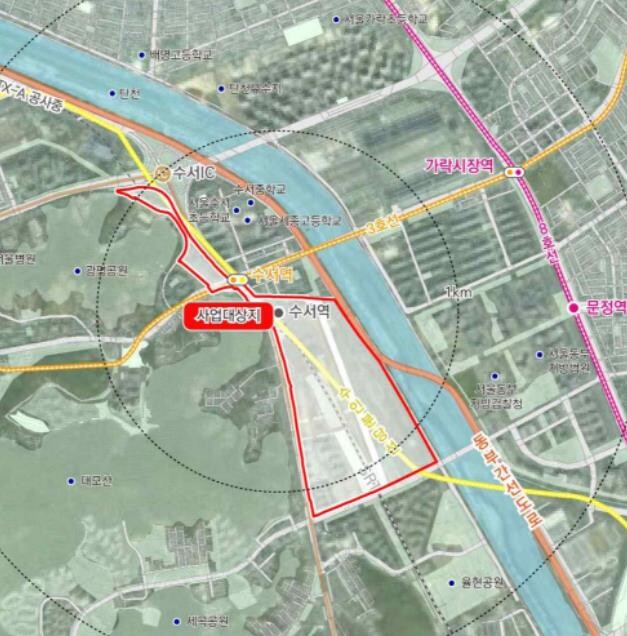 강남구, 수서역세권 67만㎡ 