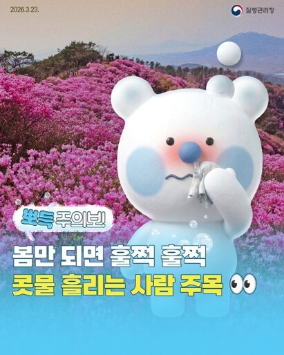 질병관리청, 봄만 되면 훌쩍 훌쩍, ...