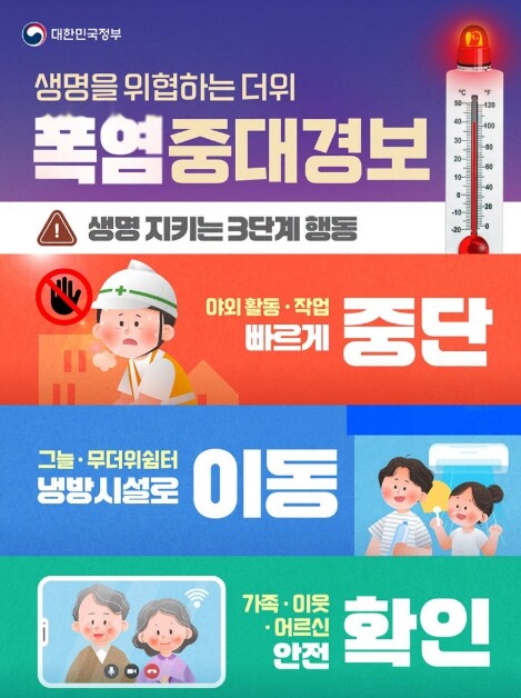 문화체육관광부, 생명을 위협하는 더위...